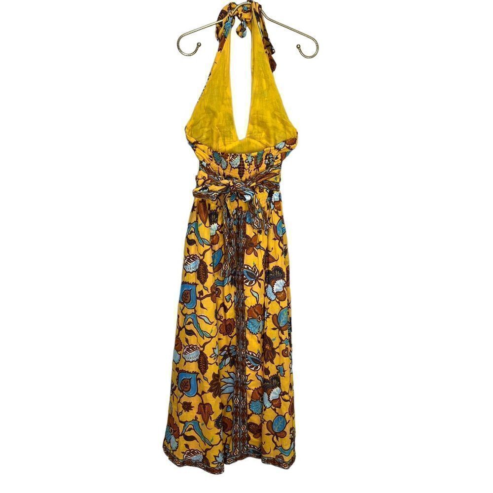 NEW Love The Label Ivy Dress in Sam Yellow XS Halter Midi - Picture 6 of 14